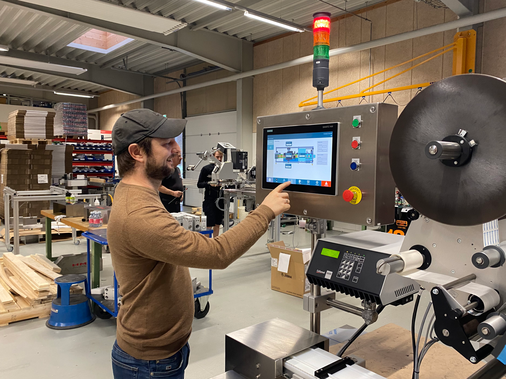 Michael showcasing display